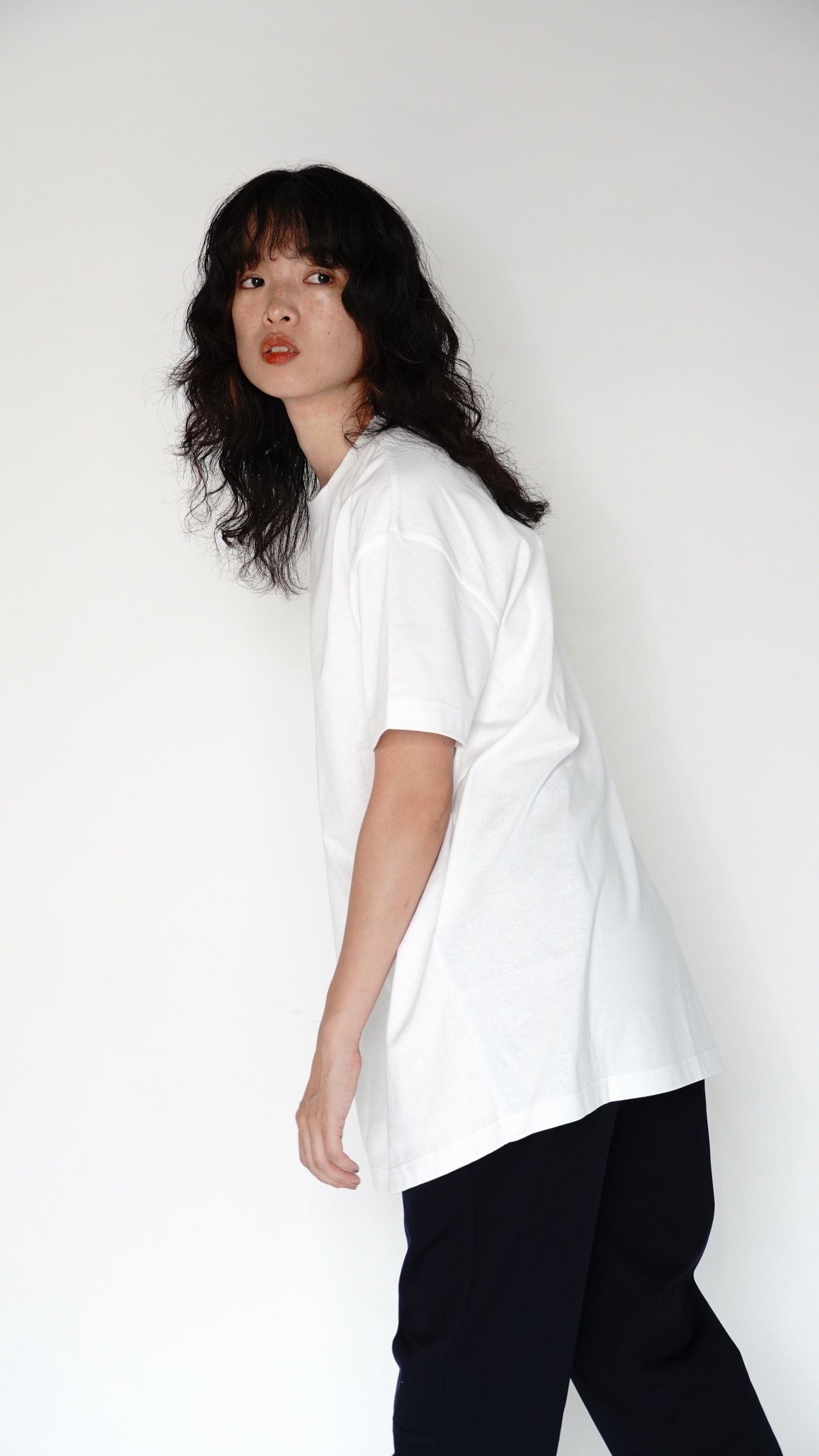 コットン シルケット加工Tシャツ/A25597