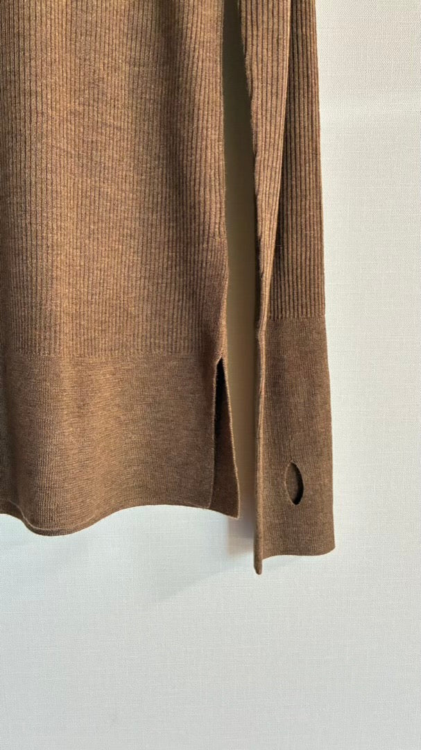 ウール混 定番リブフーディKNIT /A26517