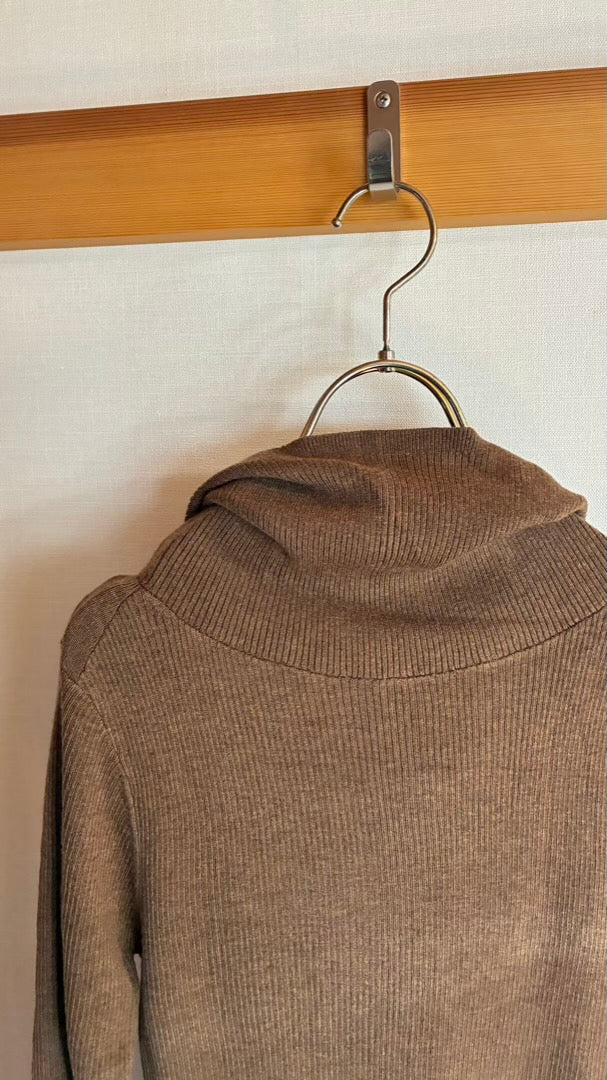 ウール混 定番リブフーディKNIT /A26517