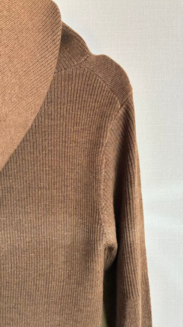 ウール混 定番リブフーディKNIT /A26517