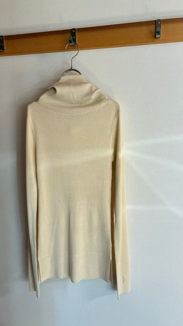 ウール混 定番リブフーディKNIT /A26517