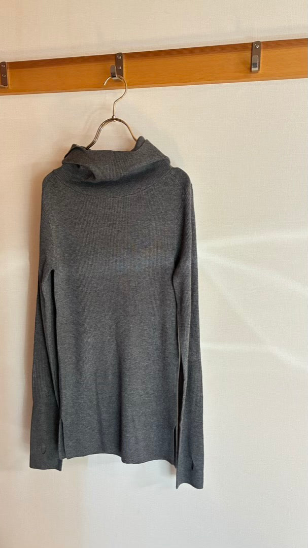 ウール混 定番リブフーディKNIT /A26517