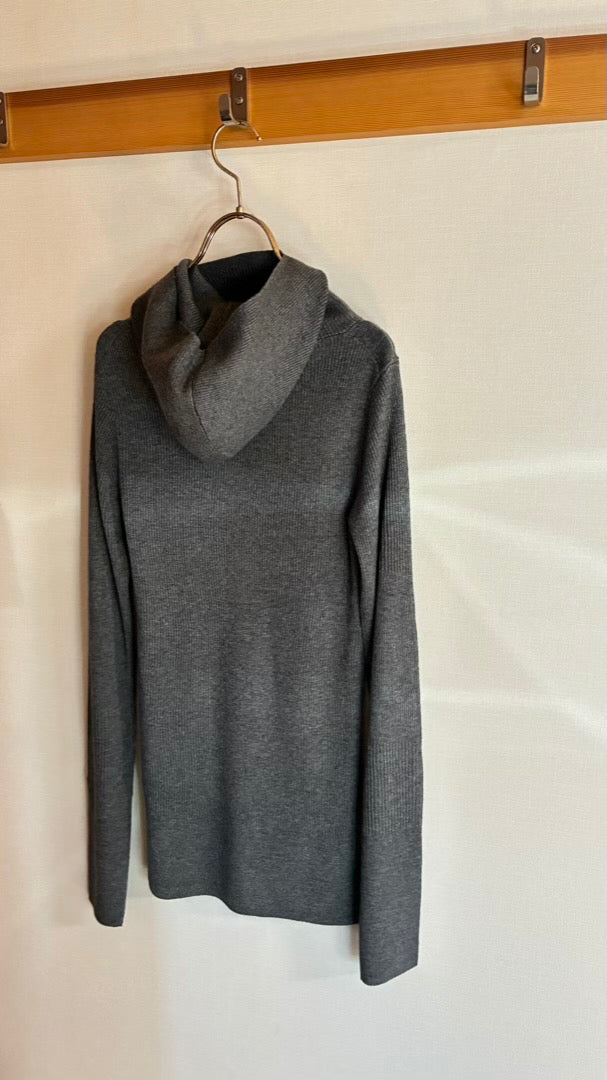 ウール混 定番リブフーディKNIT /A26517