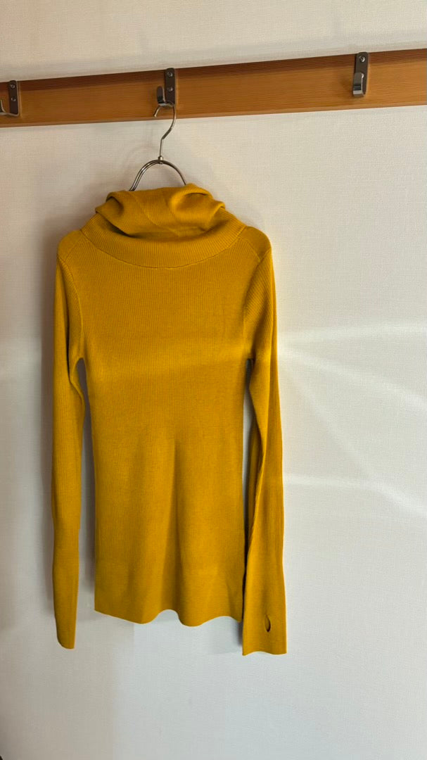ウール混 定番リブフーディKNIT /A26517