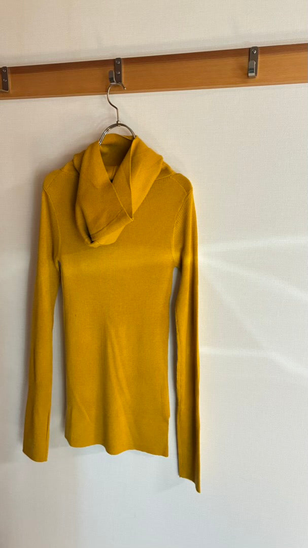 ウール混 定番リブフーディKNIT /A26517