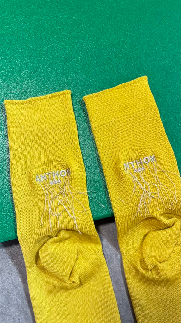超⻑綿 刺繍⼊り⾜袋ソックス/A32519