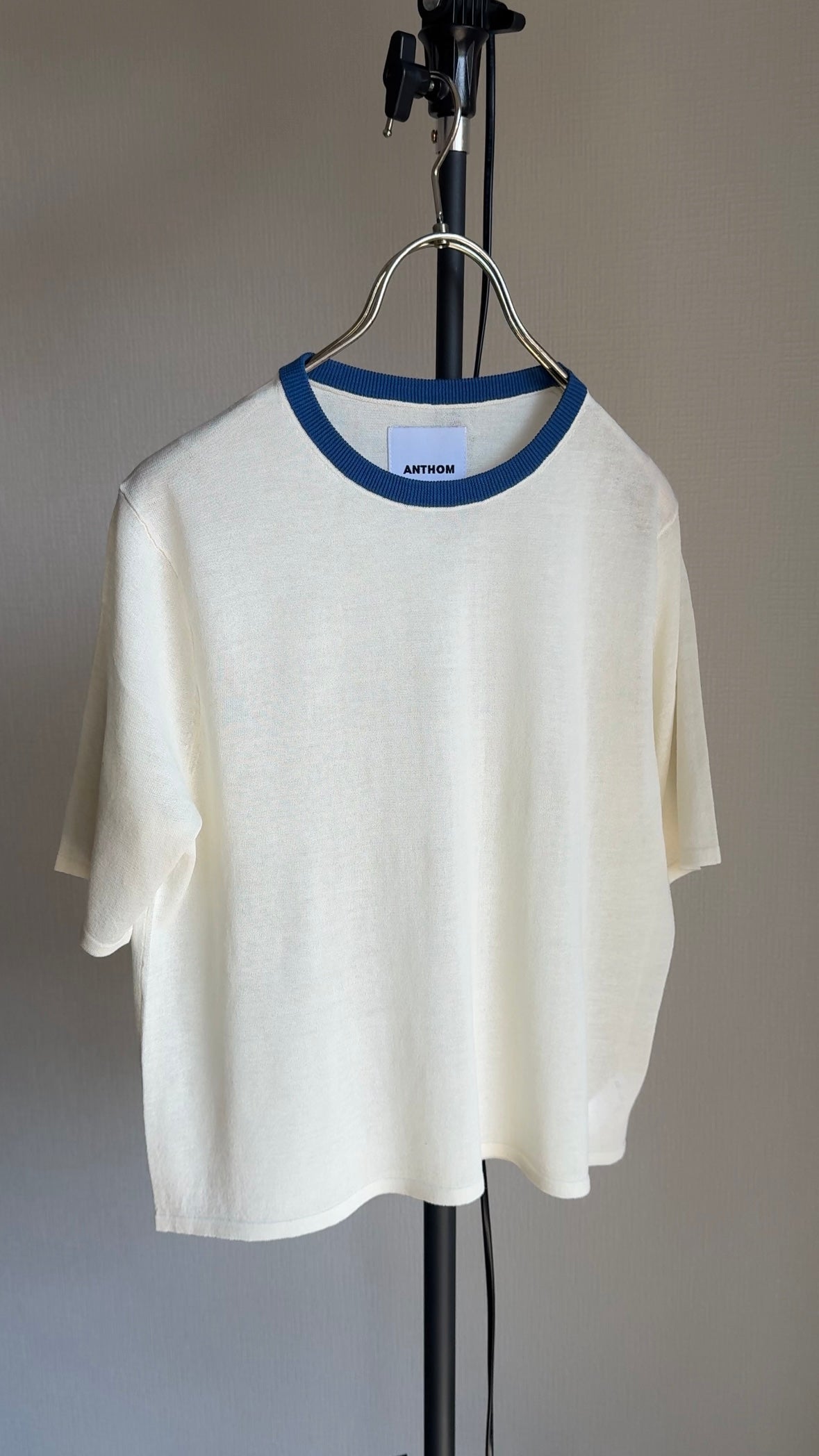 超⻑綿 リンガーKNIT Tシャツ/A31517