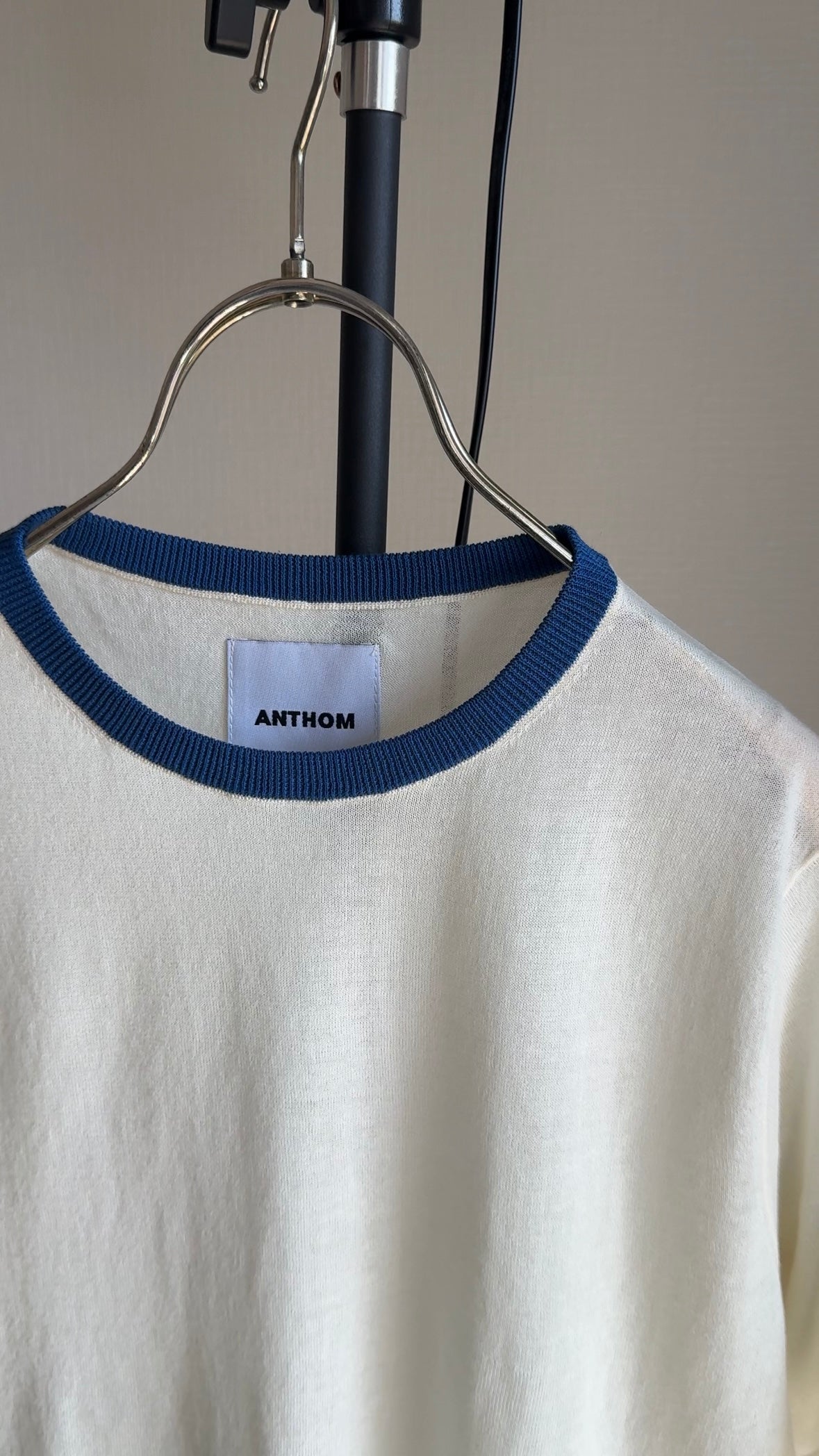 超⻑綿 リンガーKNIT Tシャツ/A31517