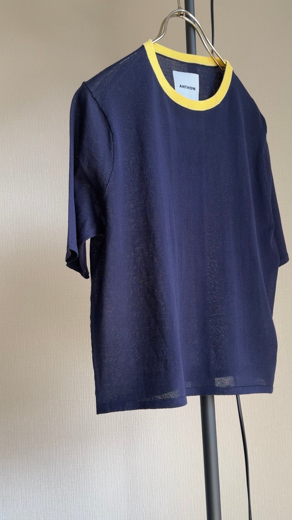 超⻑綿 リンガーKNIT Tシャツ/A31517