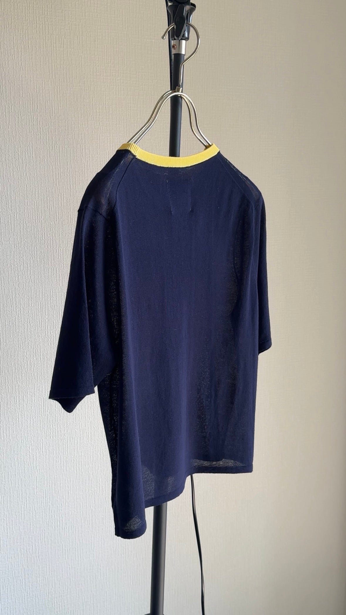超⻑綿 リンガーKNIT Tシャツ/A31517