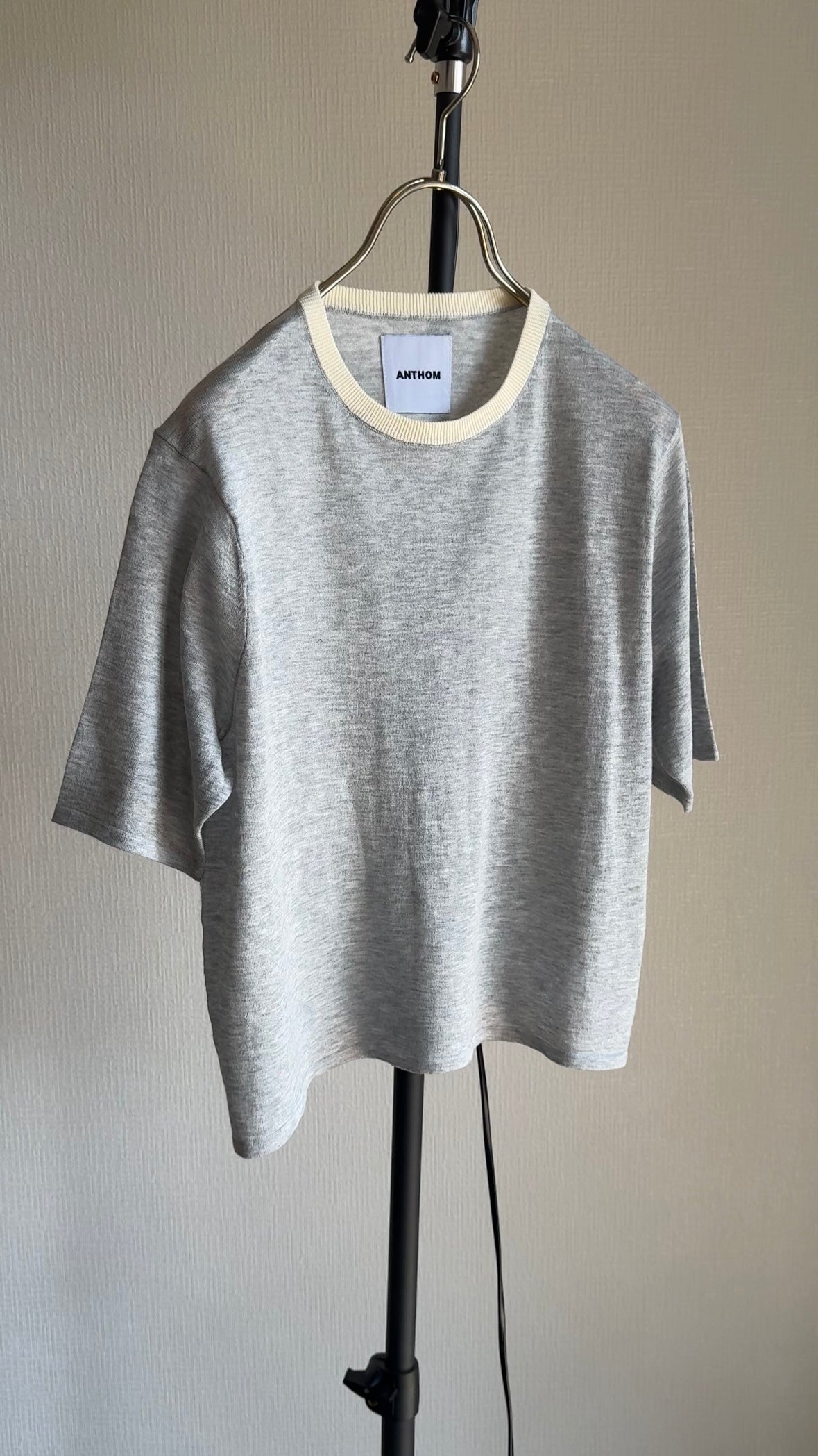 超⻑綿 リンガーKNIT Tシャツ/A31517
