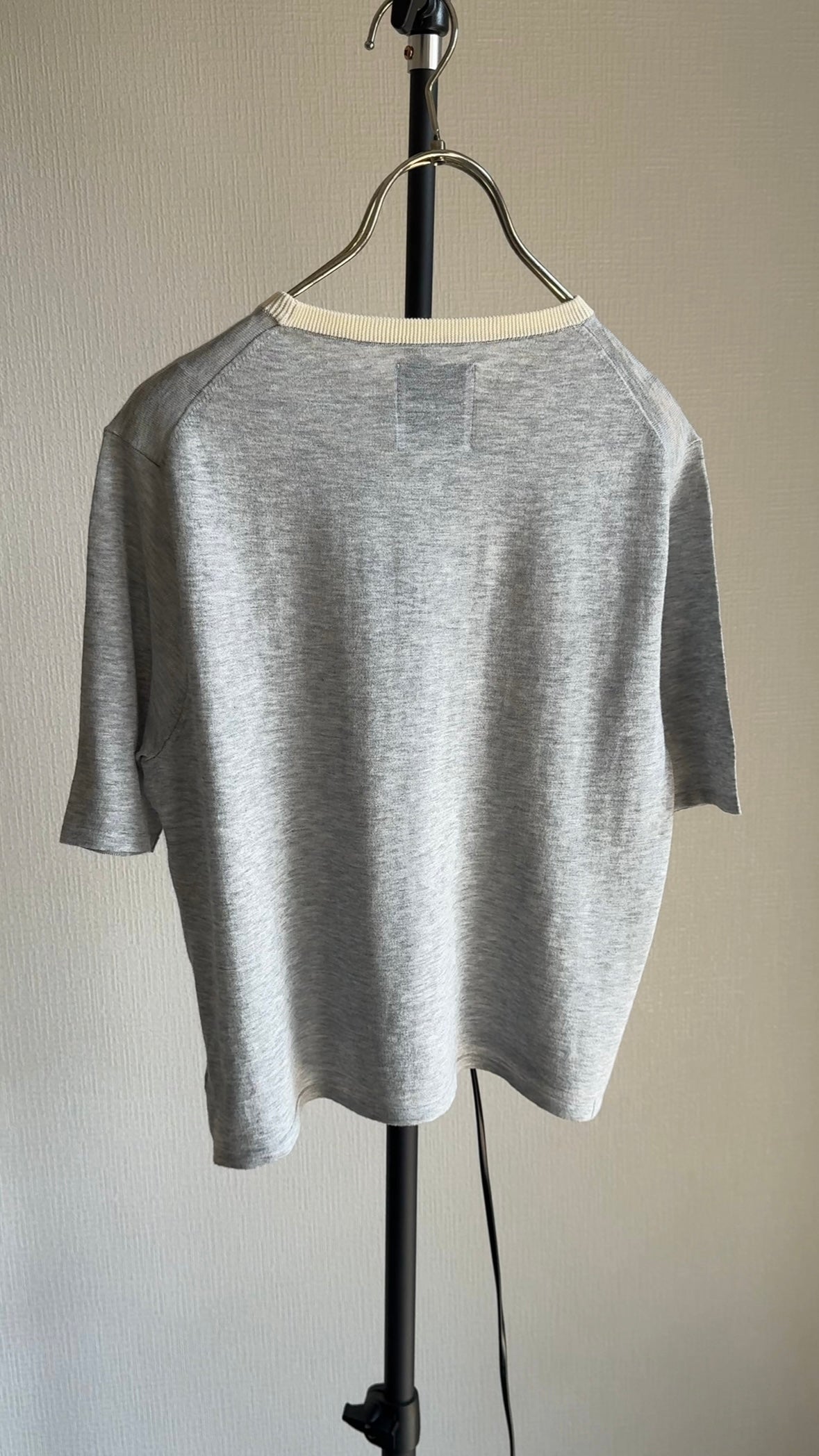 超⻑綿 リンガーKNIT Tシャツ/A31517