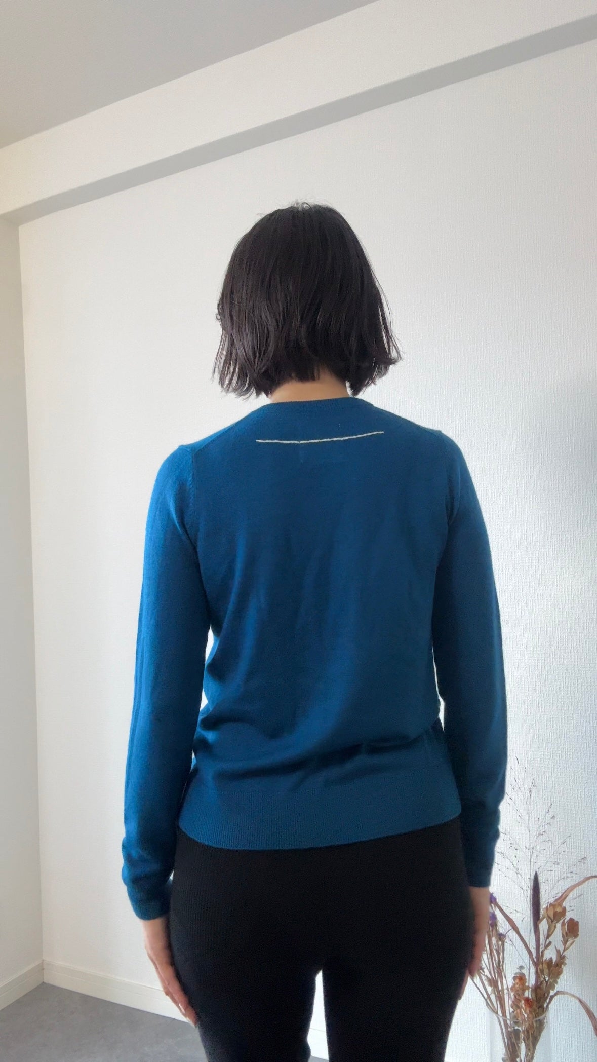 イタリアウール　クルーネックKNIT/A27501