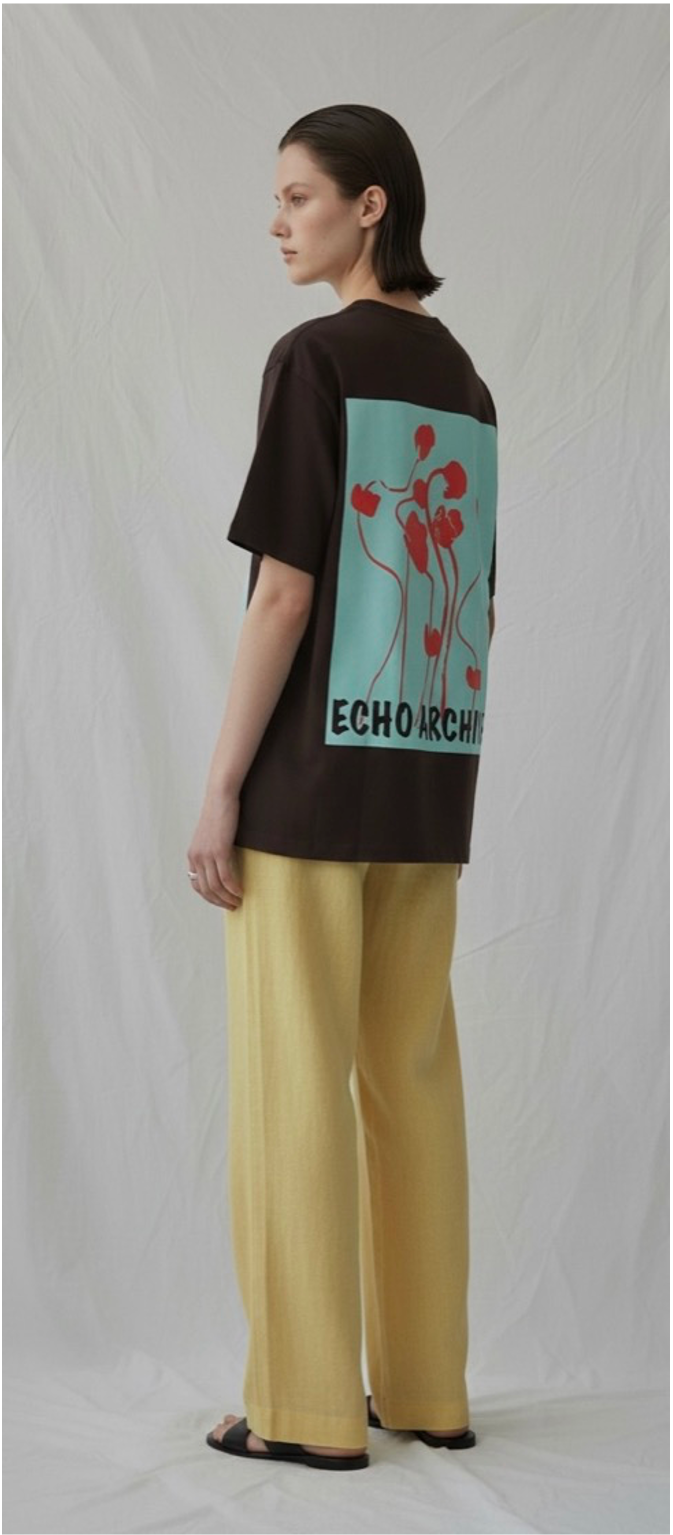 コーデゥラナイロン  バックグラフィックTシャツ/A40589