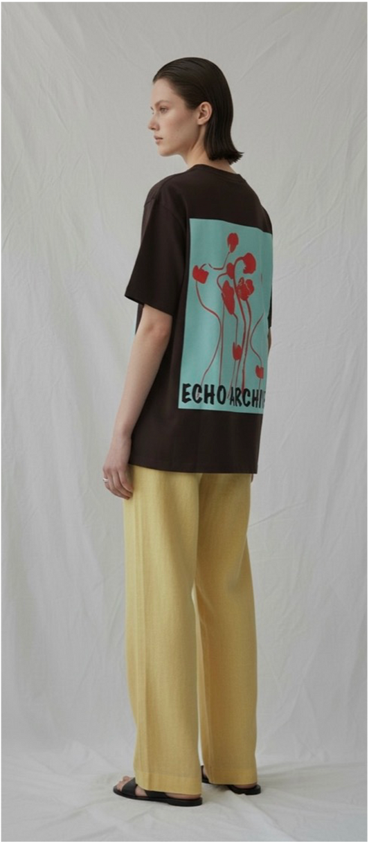 コーデゥラナイロン  バックグラフィックTシャツ/A40589