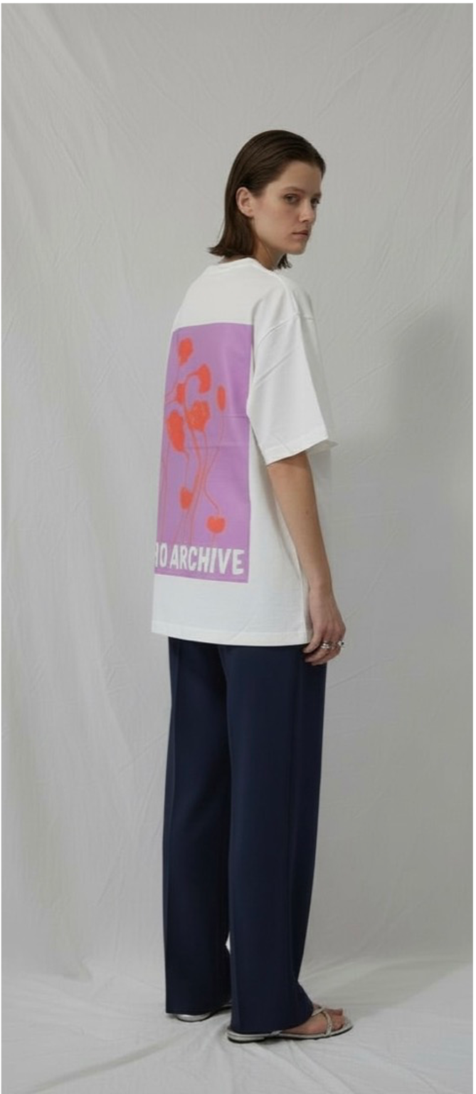 コーデゥラナイロン  バックグラフィックTシャツ/A40589