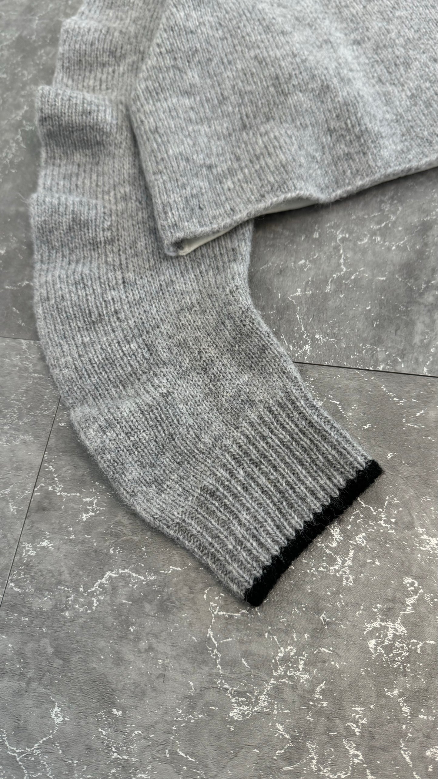 ウール　ドッキングフーディKNIT/A30522