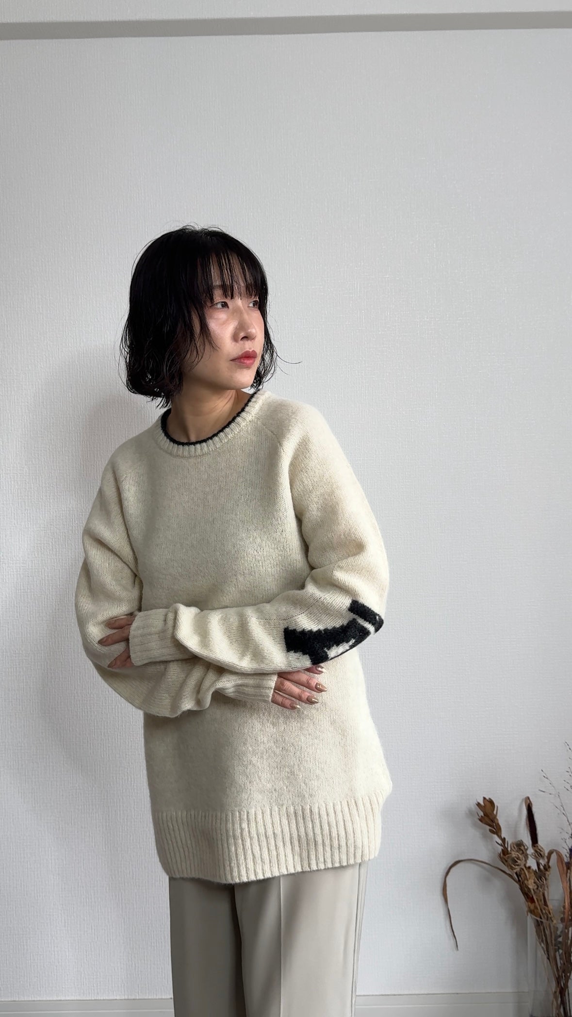 ウール　ドッキングKNIT/A30521