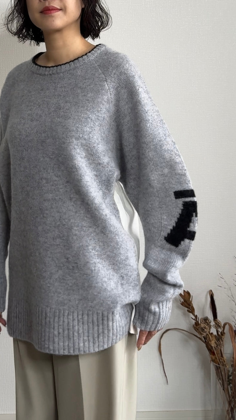 ウール　ドッキングKNIT/A30521