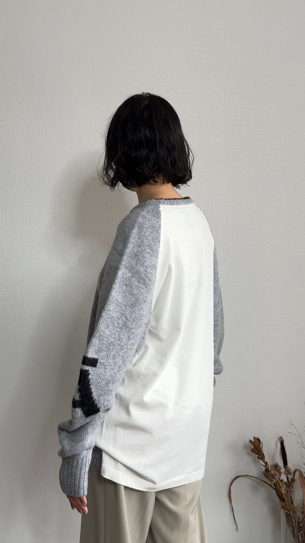 ウール　ドッキングKNIT/A30521