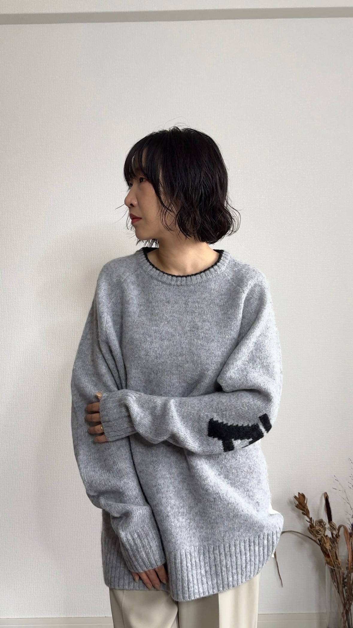 ウール　ドッキングKNIT/A30521