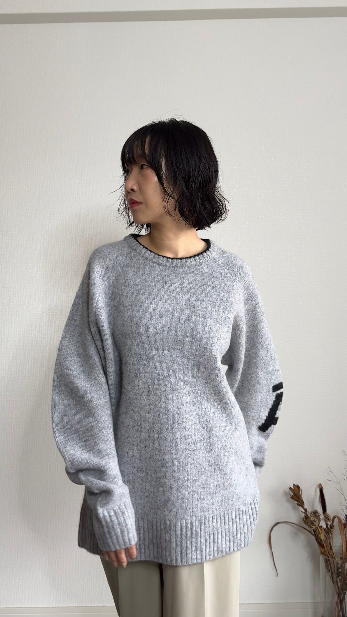 ウール　ドッキングKNIT/A30521