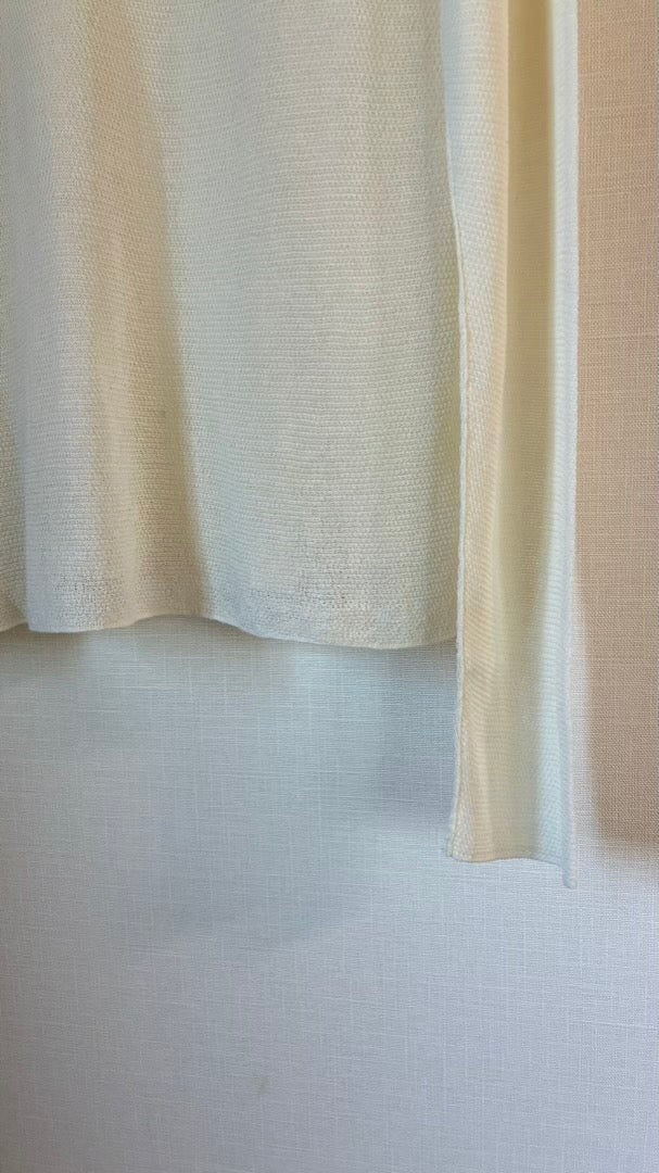 インド超長綿　鹿子編みフーディTOPS/A32527