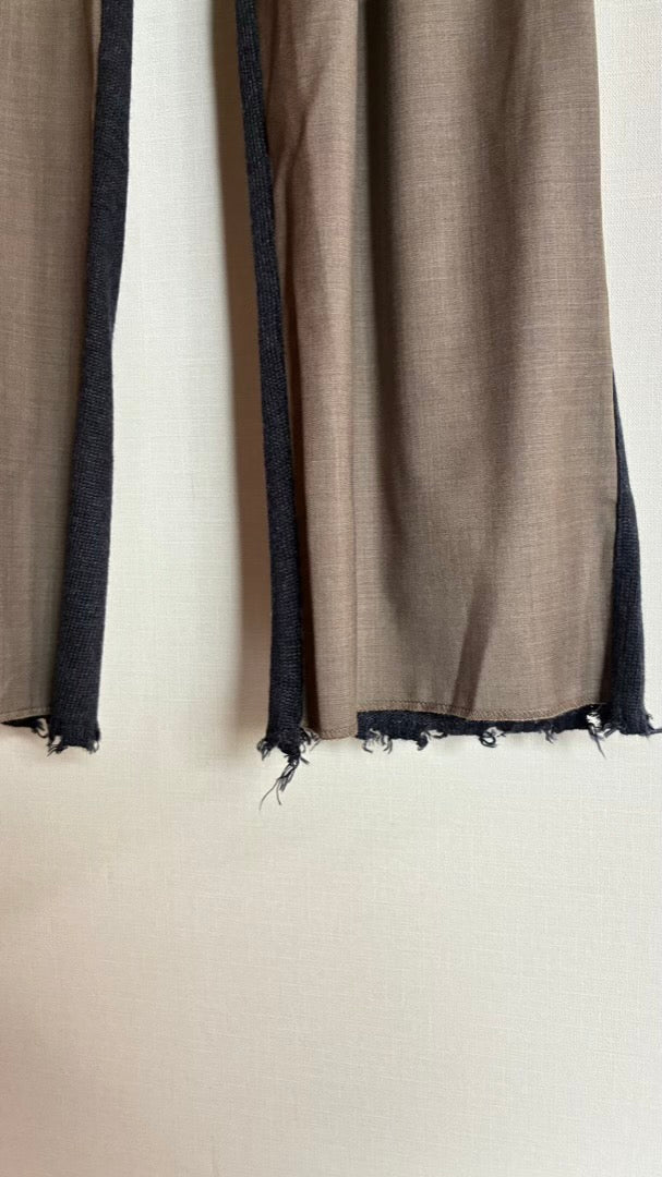 ウール100% 　KNITドッキングパンツ/A32546
