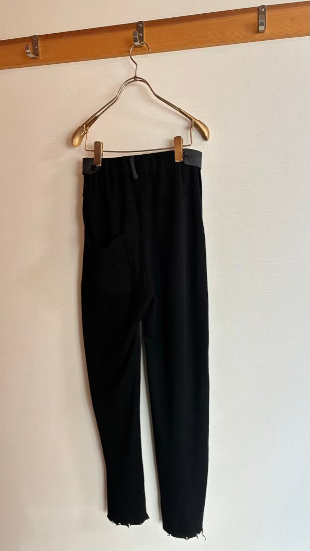 ウール100% 　KNITドッキングパンツ/A32546